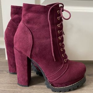Platform Lace Up Boots